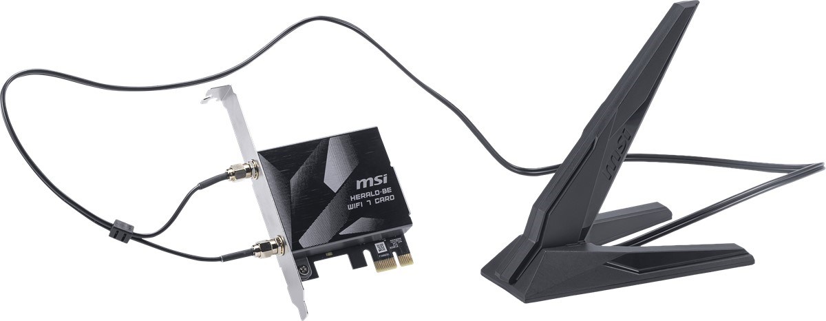 MSI HERALD BE9400 WIFI7 Kablosuz PCIe Adaptör