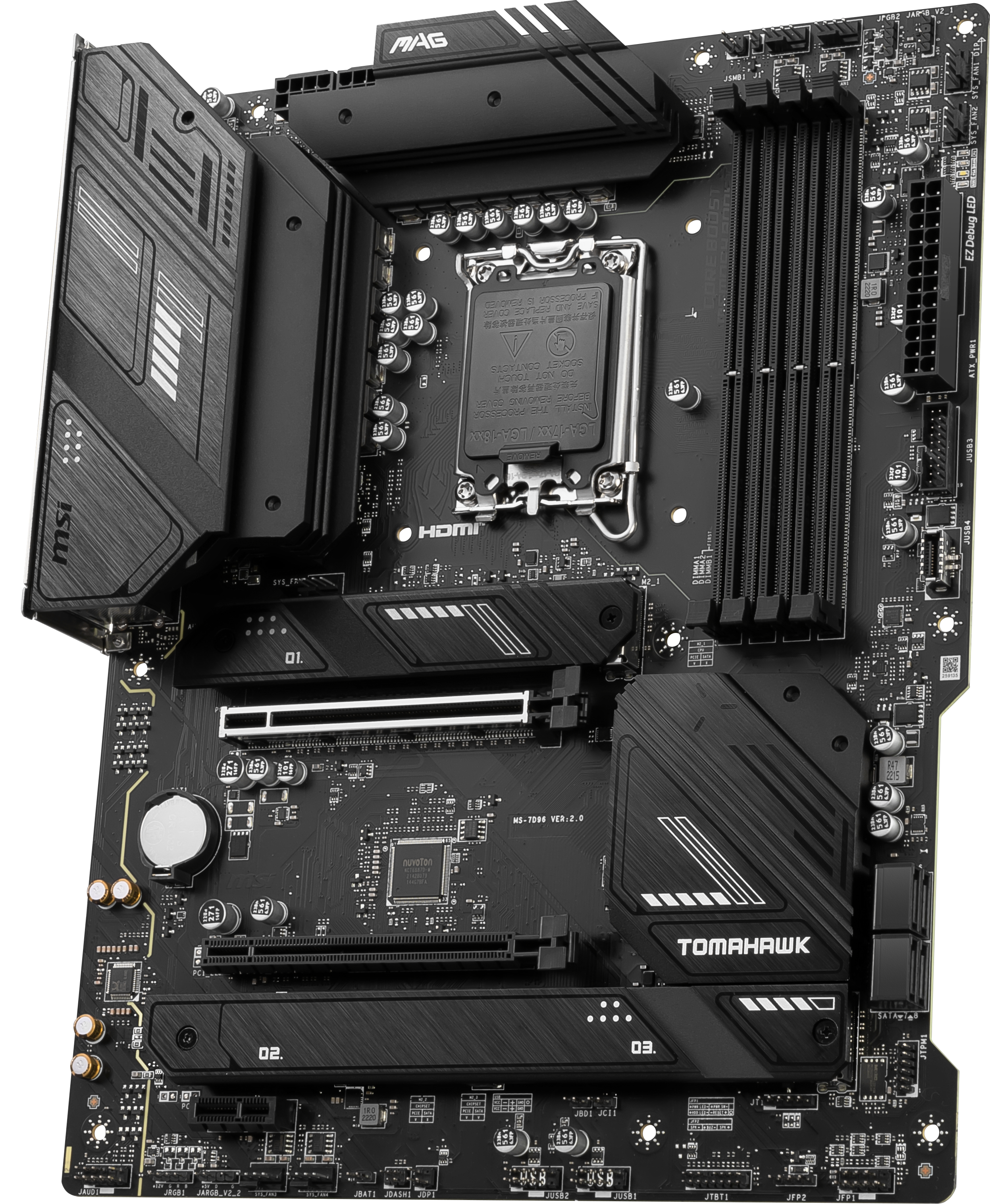 MSI MAG B760 TOMAHAWK WIFI6E DDR5 HDMI-DP TYPEC PCIE 4.0 1700p ATX