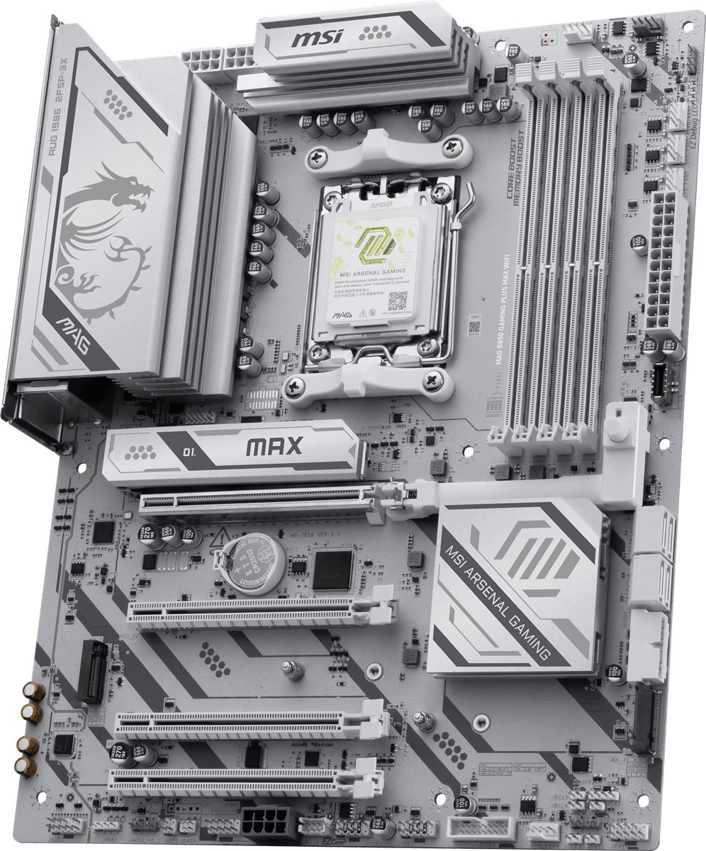 MSI MAG B850 GAMING PLUS MAX WIFI7 DDR5 HDMI-DP TYPEC PCIE 5.0 AM5 ATX