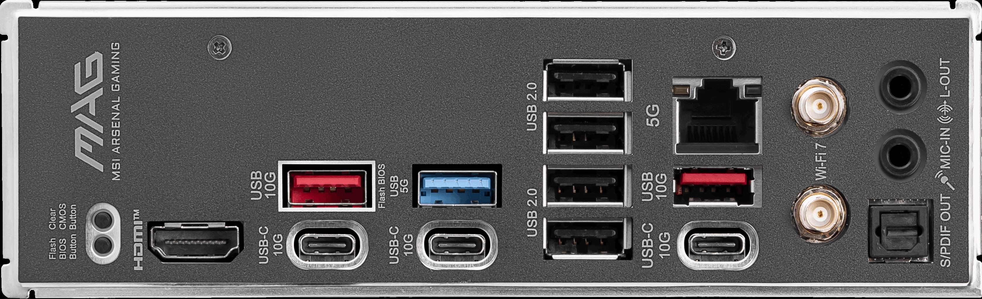 MSI MAG B850 TOMAHAWK MAX WIFI AM5 DDR5 8400MHZ(OC) HDMI 4x M.2 USB 10Gbs 5G LAN WI-FI 7 ATX