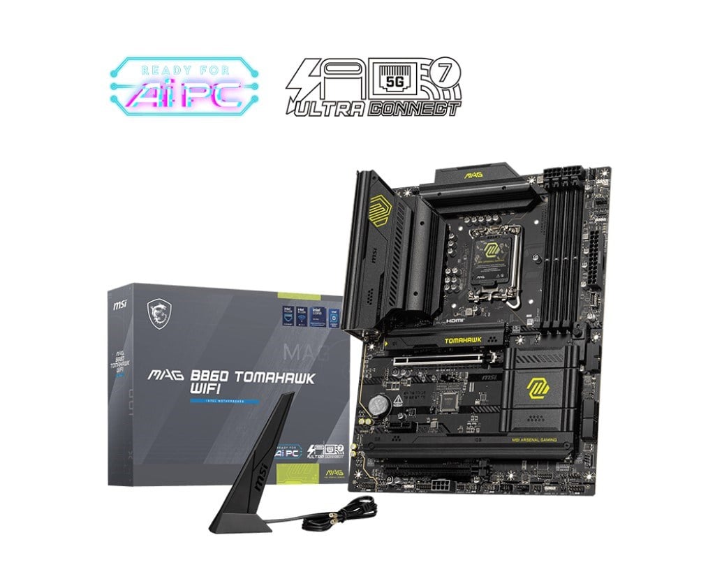 MSI MAG B860 TOMAHAWK WIFI7 DDR5 HDMI-DP TYPEC PCIE 5.0 1851p ATX
