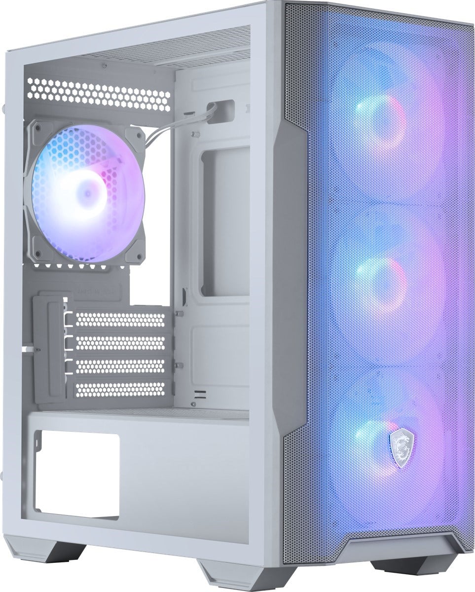 MSI MAG FORGE M100R WHITE Gaming Micro-Tower PC Kasası Beyaz
