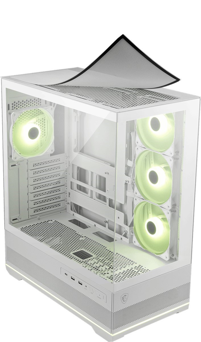 MSI MAG PANO 110R PZ WHITE Gaming Mid-Tower PC Kasası Beyaz