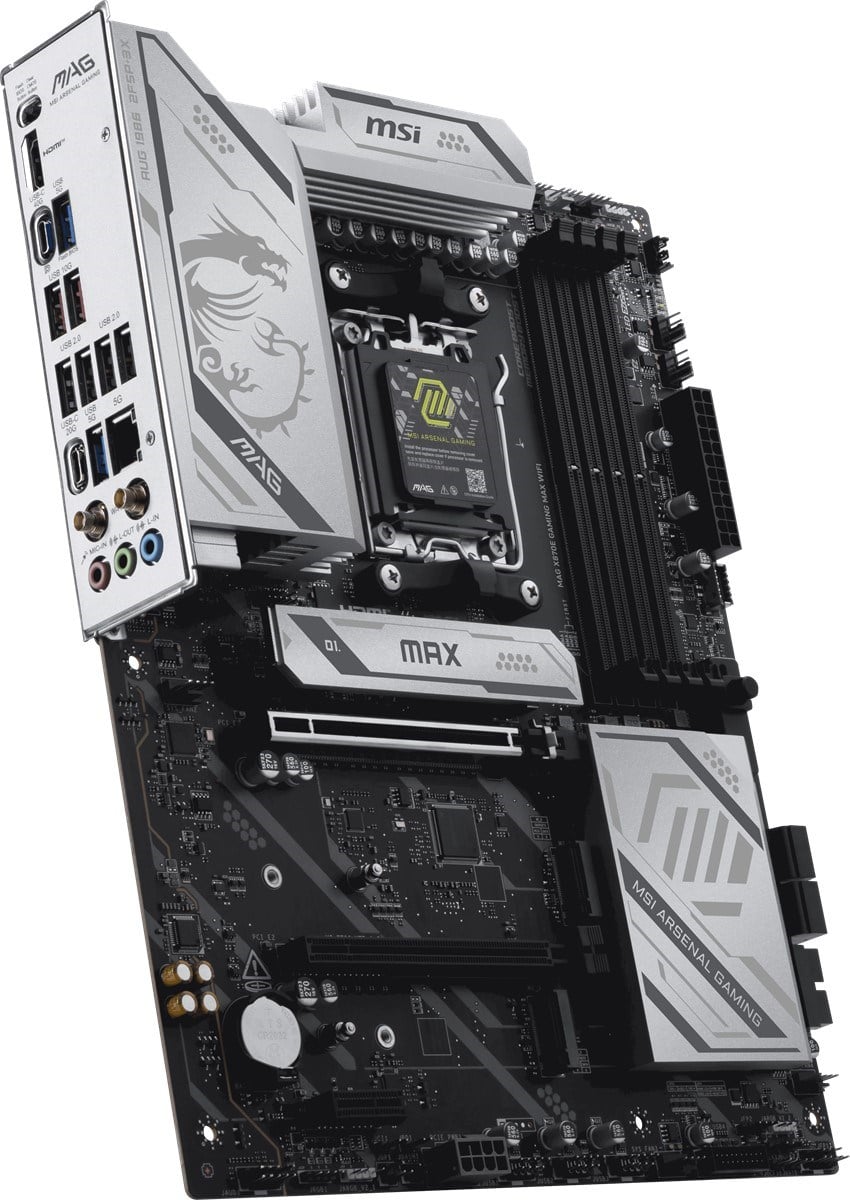 MSI MAG X870E GAMING MAX WIFI7 DDR5 HDMI-DP PCIE 5.0 AM5 ATX