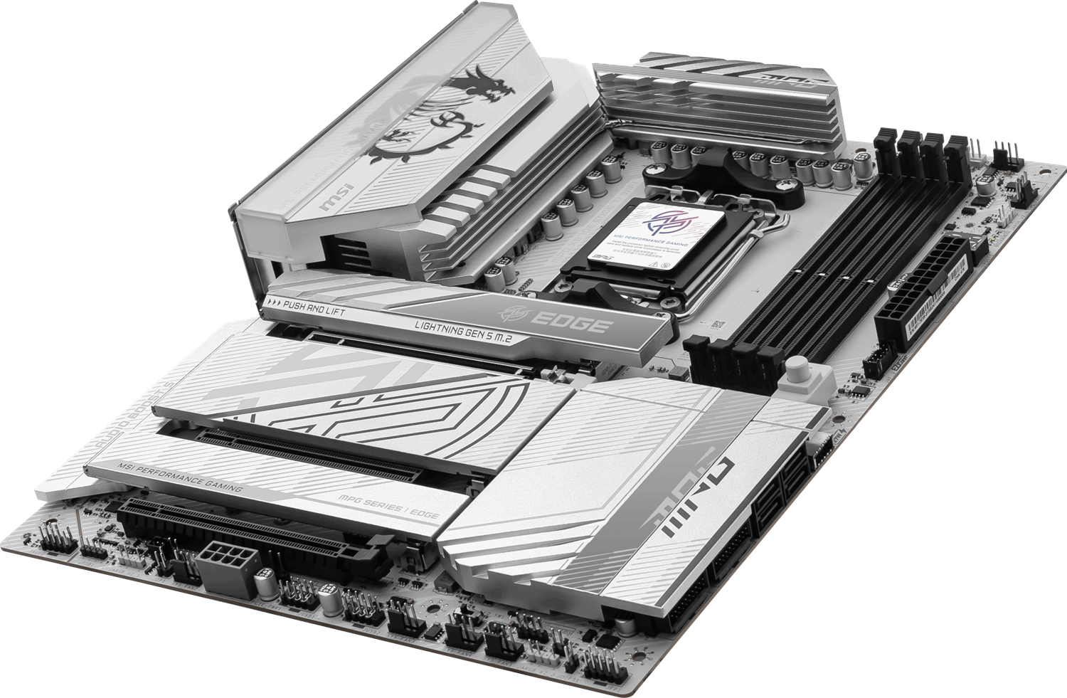 MSI MPG X870E EDGE TI WIFI7 DDR5 HDMI-DP TYPEC PCIE 5.0 AM5 ATX BEYAZ