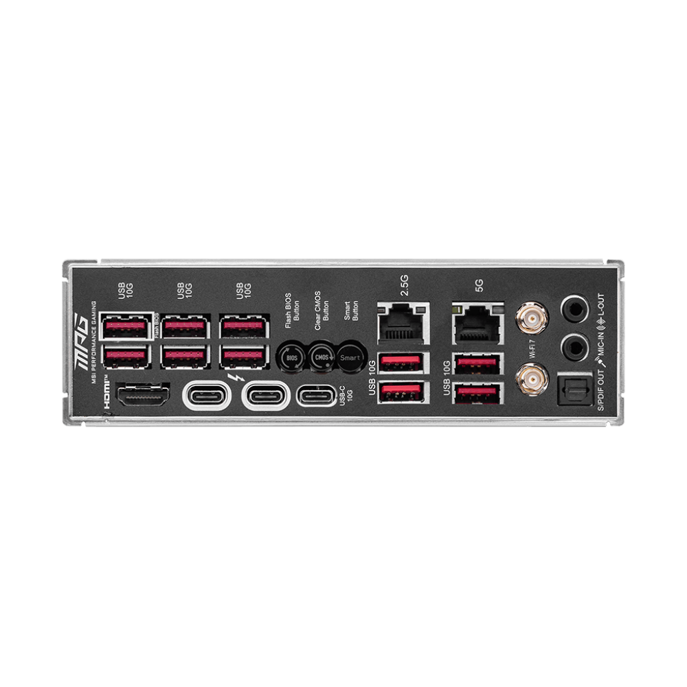 MSI MPG Z890 CARBON WIFI-7 DDR5 HDMI DP PCIE 5.0 1851p ATX