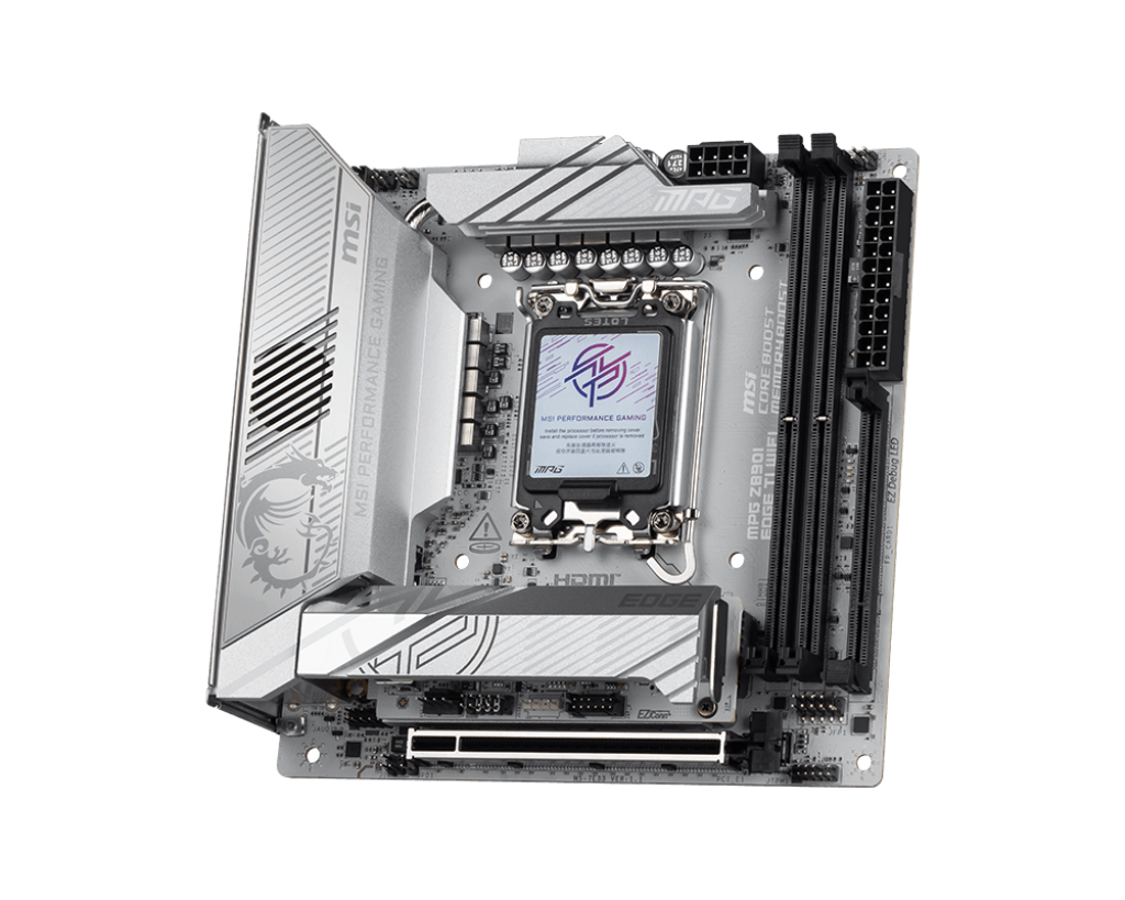 MSI MPG Z890I EDGE TI WIFI7 DDR5 HDMI-TYPEC PCIE 5.0 1851p mITX Beyaz