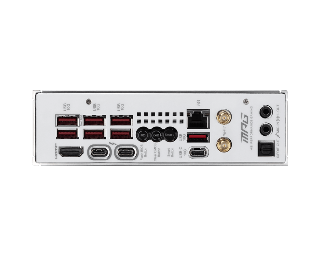 MSI MPG Z890I EDGE TI WIFI7 DDR5 HDMI-TYPEC PCIE 5.0 1851p mITX Beyaz