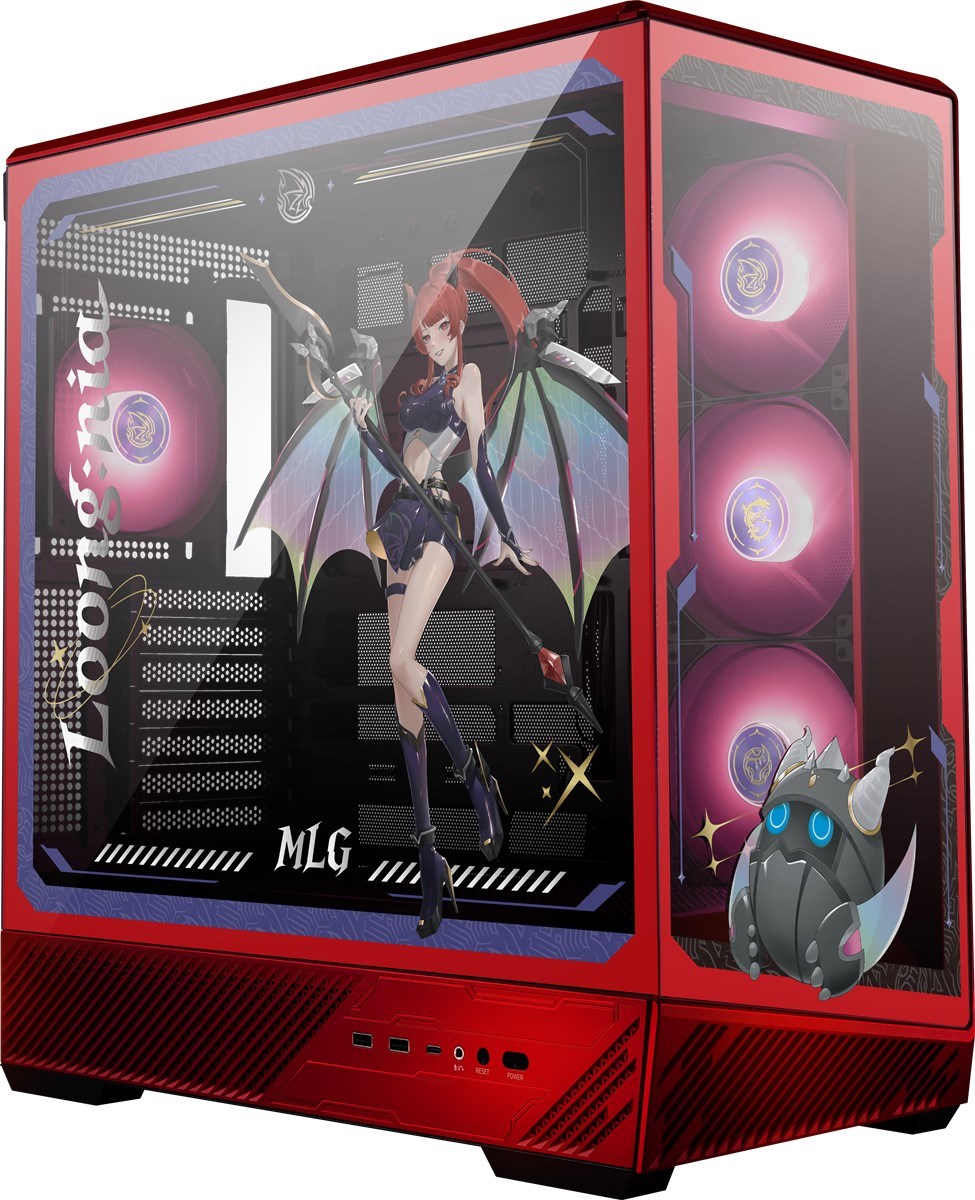 MSI PANO 130R MLG EDITION Gaming Mid-Tower PC Kasası Kırmızı-Siyah