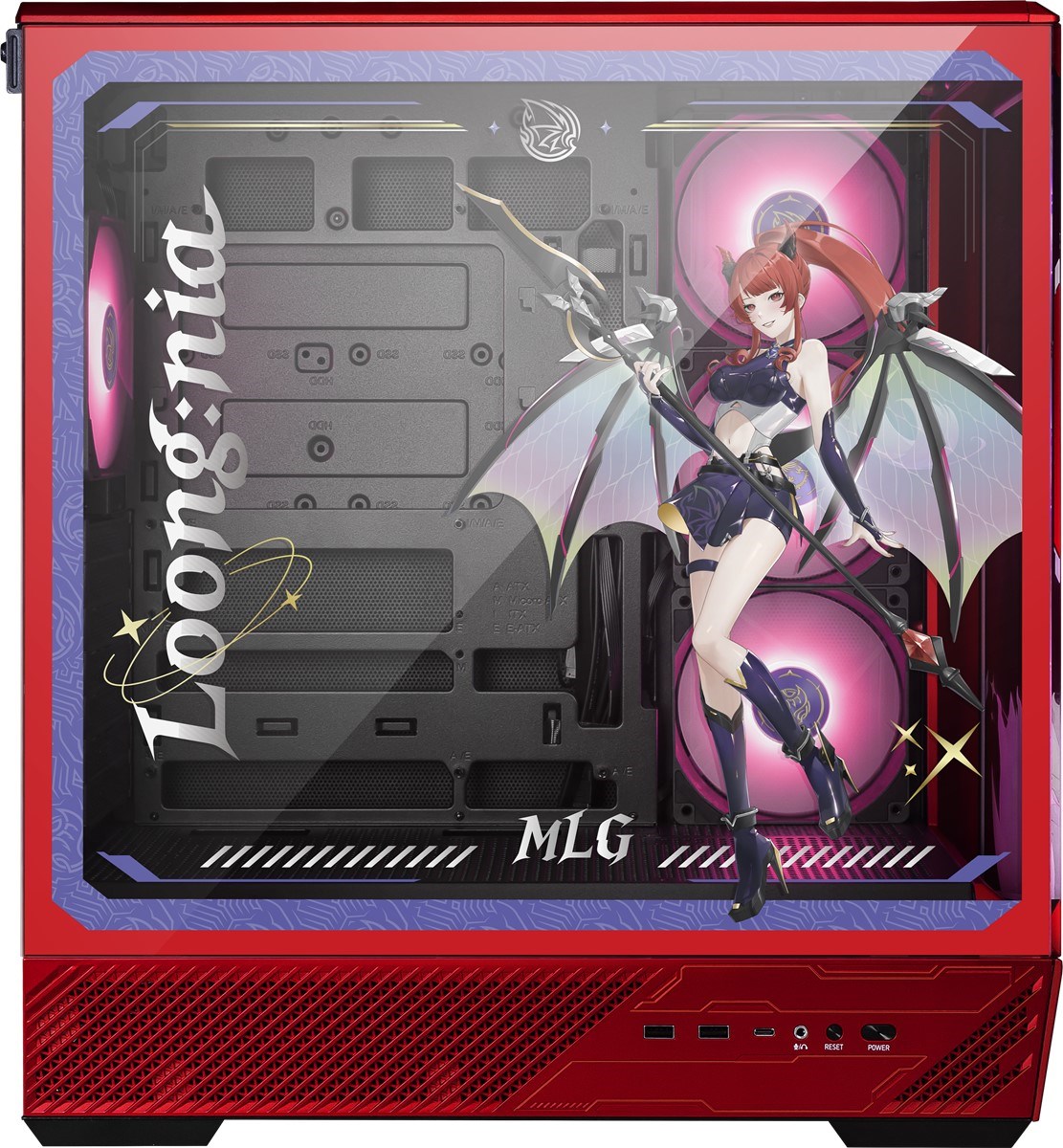 MSI PANO 130R MLG EDITION Gaming Mid-Tower PC Kasası Kırmızı-Siyah