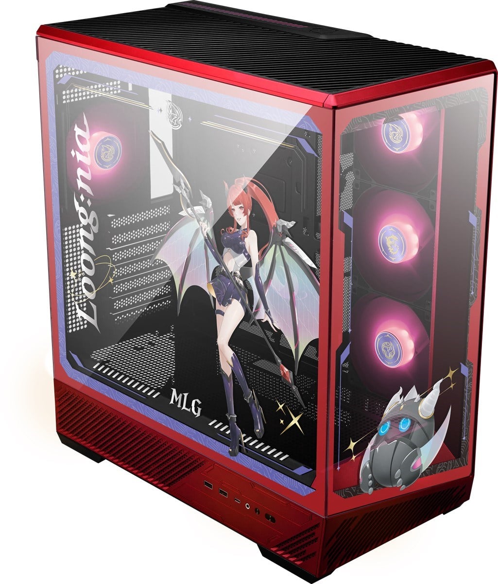 MSI PANO 130R MLG EDITION Gaming Mid-Tower PC Kasası Kırmızı-Siyah