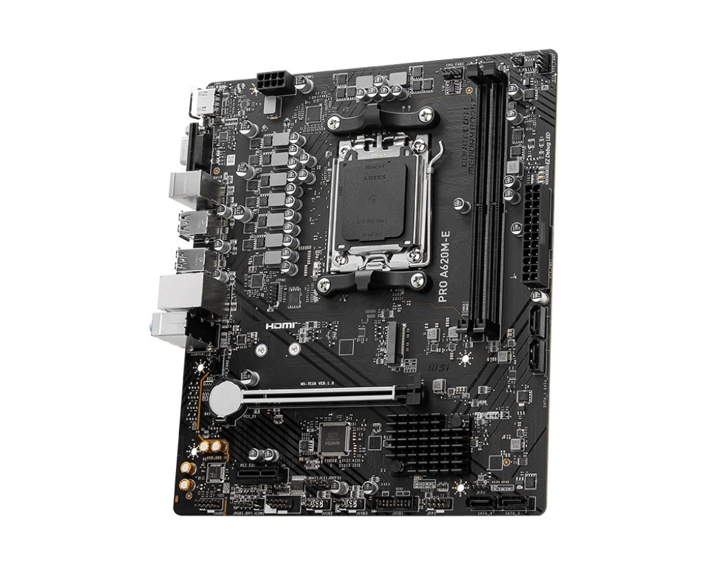 MSI PRO A620M-E DDR5 HDMI PCIE 4.0 AM5 mATX