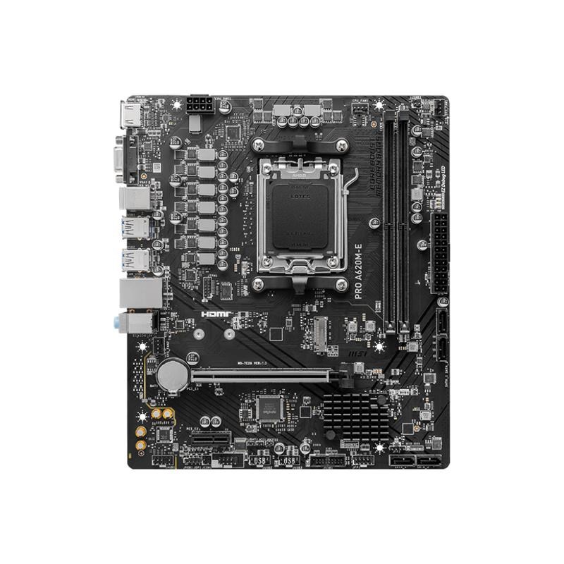 MSI PRO A620M-E DDR5 HDMI PCIE 4.0 AM5 mATX