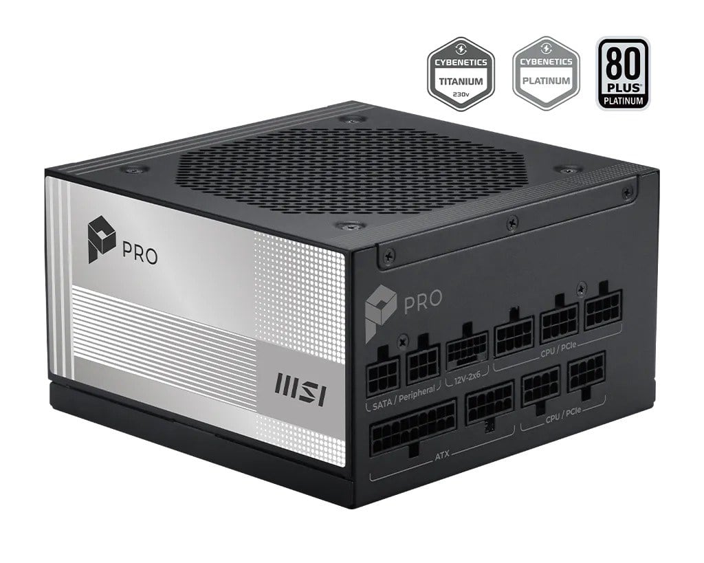 MSI PRO A850PL PCIE5 850W 80+ PLATINUM PSU