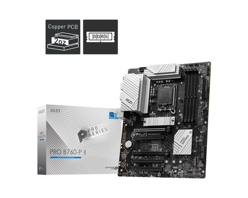 MSI PRO B760-P II DDR5 HDMI-DP PCIE 4.0 1700p ATX