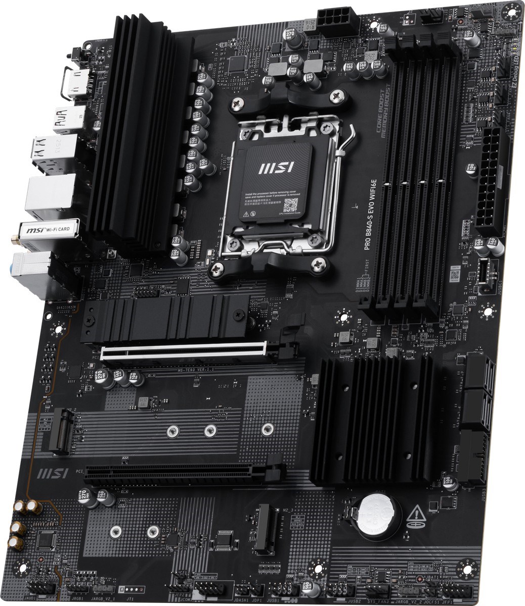 MSI PRO B840-S EVO WIFI6E DDR5 HDMI-TYPEC PCIE 4.0 AM5 ATX