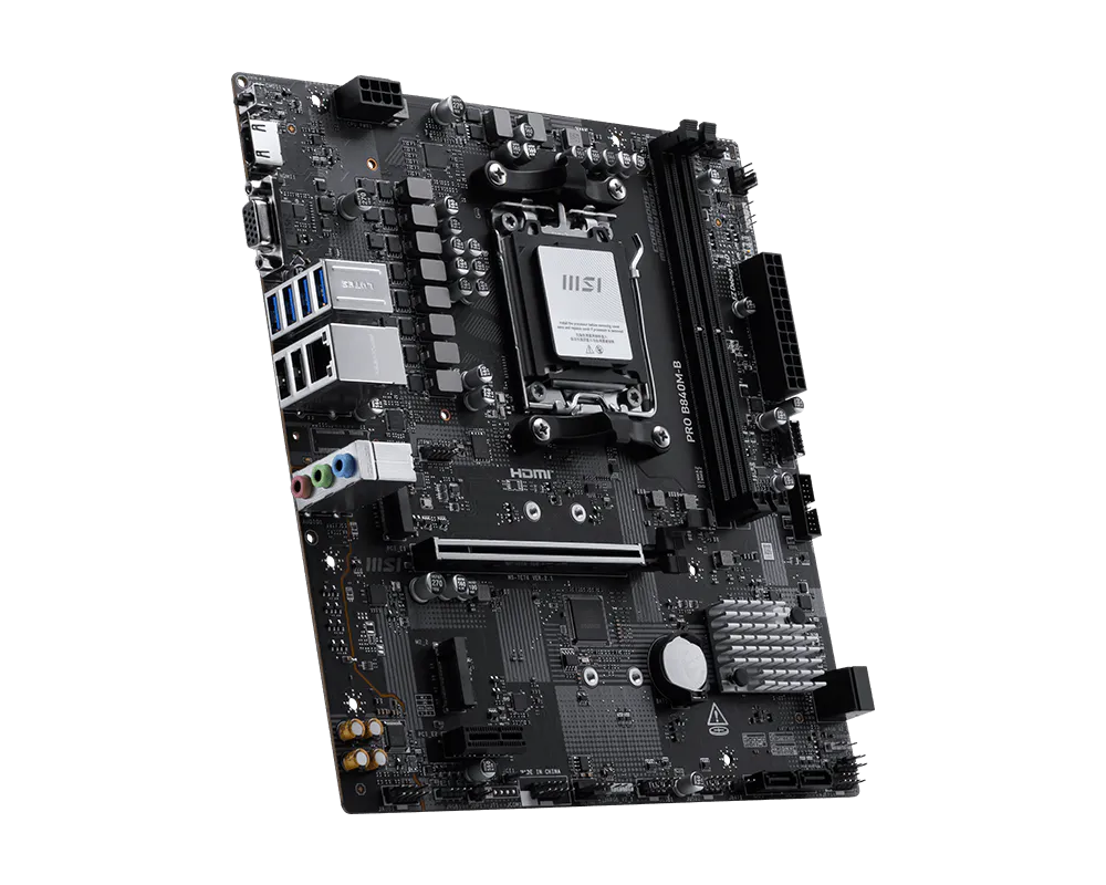 MSI PRO B840M-B DDR5 HDMI-VGA PCIE 4.0 AM5 mATX