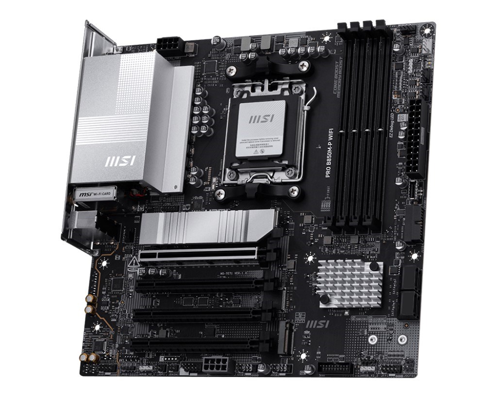 MSI PRO B850M-P WIFI DDR5 HDMI-DP PCIE 5.0 AM5 MATX