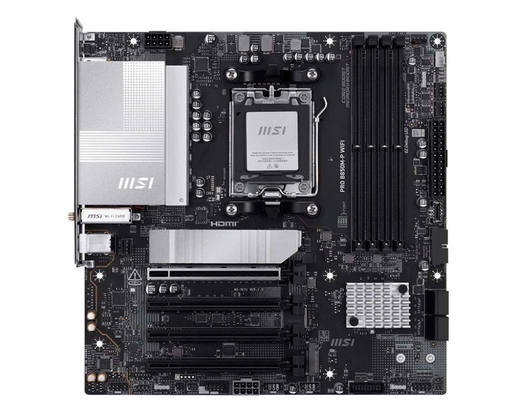 MSI PRO B850M-P WIFI DDR5 HDMI-DP PCIE 5.0 AM5 MATX