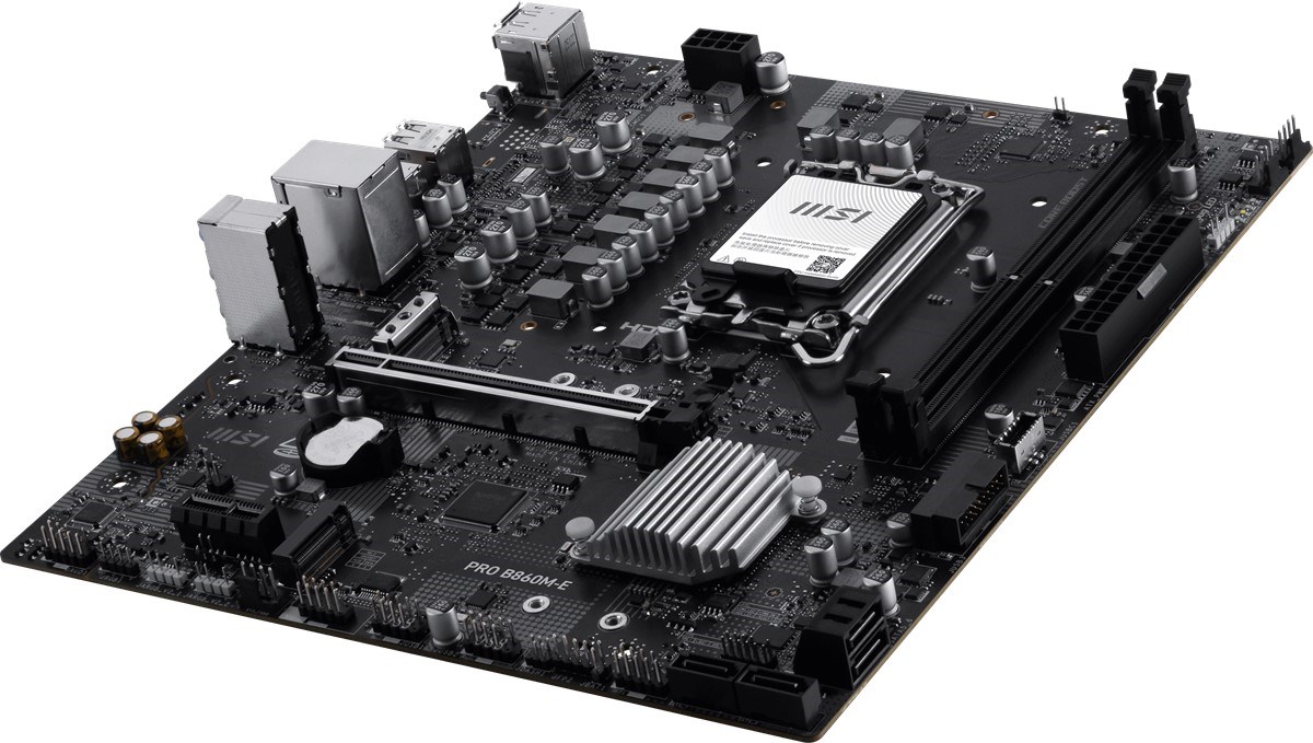 MSI PRO B860M-E DDR5 HDMI-DP PCIE 5.0 1851p mATX