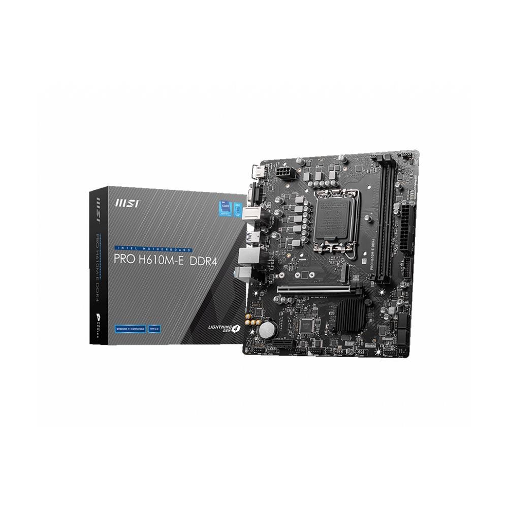 MSI PRO H610M-E 2xDDR4 VGA/HDMI 1xM.2 1xGLAN 1700P ANAKART