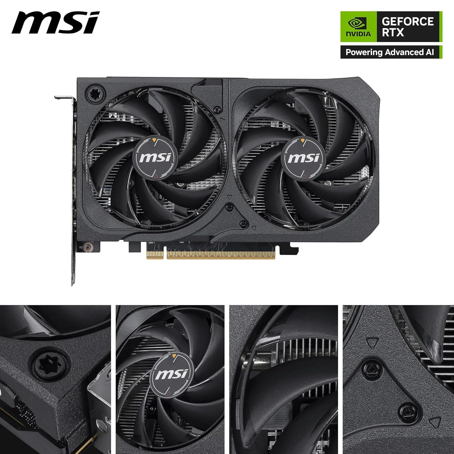 MSI RTX 5050 8G Shadow 2X OC G5050-8S2C 128 Bit GDDR6 8 GB Ekran KartıMsiEkran KartıB07136