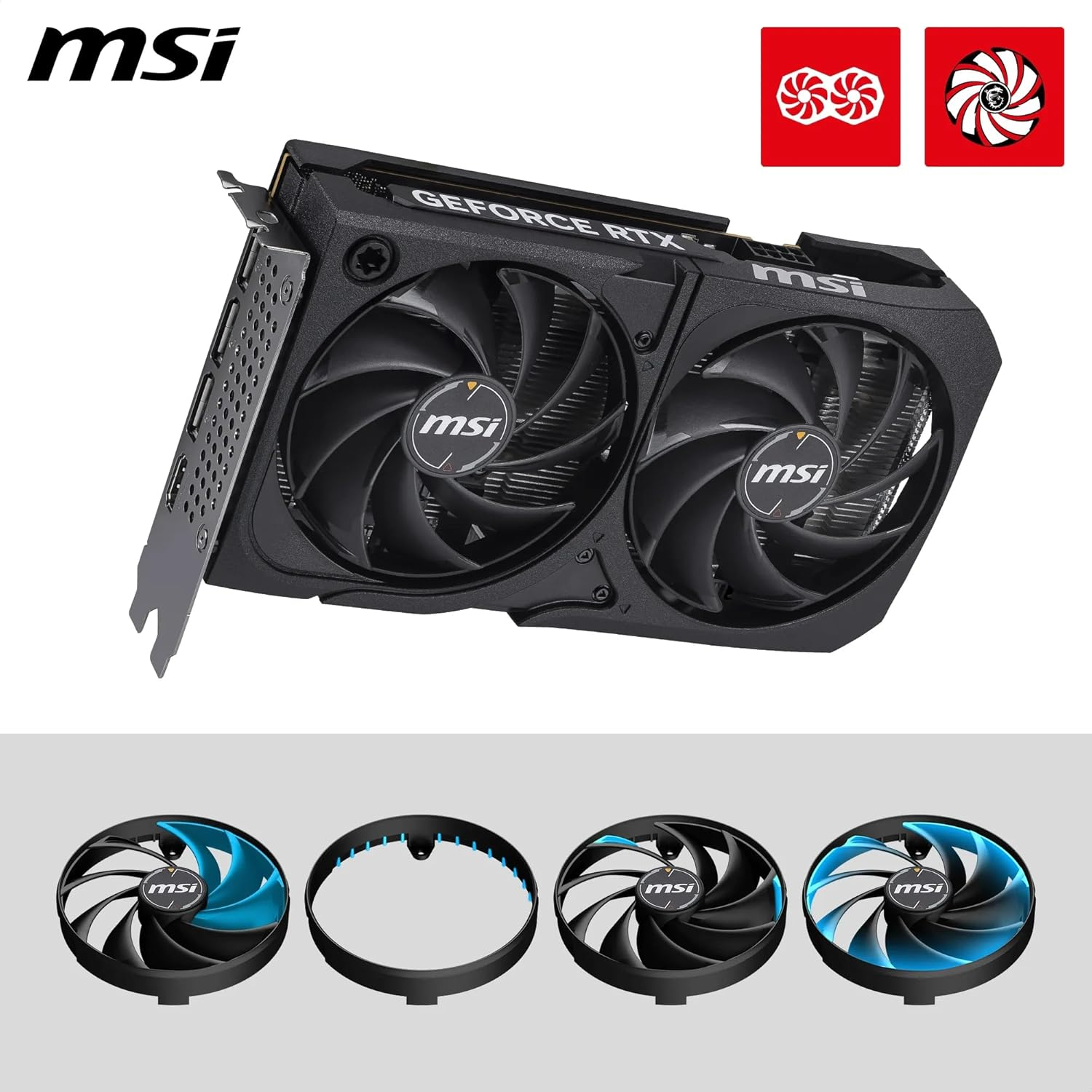 MSI RTX 5050 8G Shadow 2X OC G5050-8S2C 128 Bit GDDR6 8 GB Ekran KartıMsiEkran KartıB07136