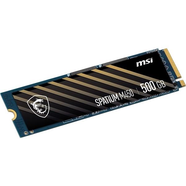 MSI SSD SPATIUM M450 PCIE 4.0 NVME M.2 500GB V1 R:3000 W:2000