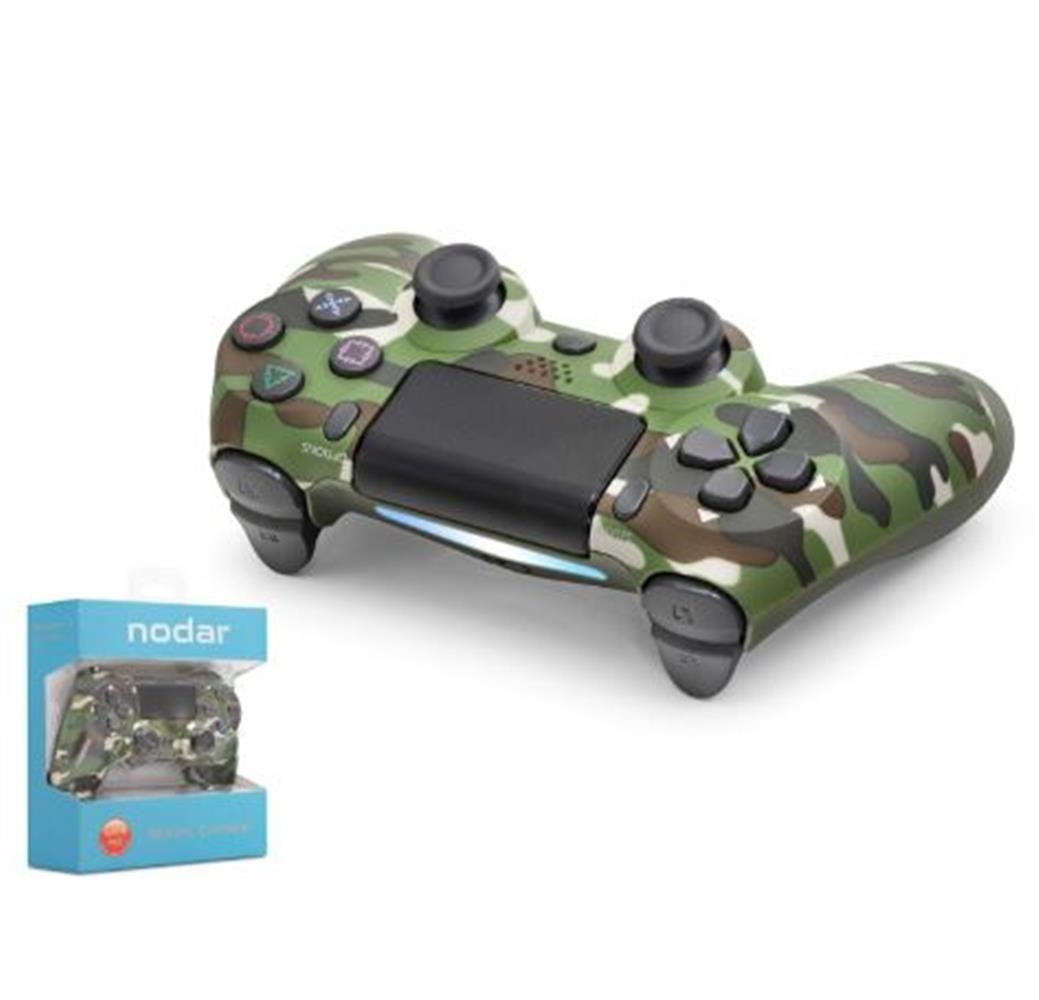 NODAR ND400L PS4 Uyumlu Kablosuz GamePad Oyun Kolu - Yeşil Kamuflaj