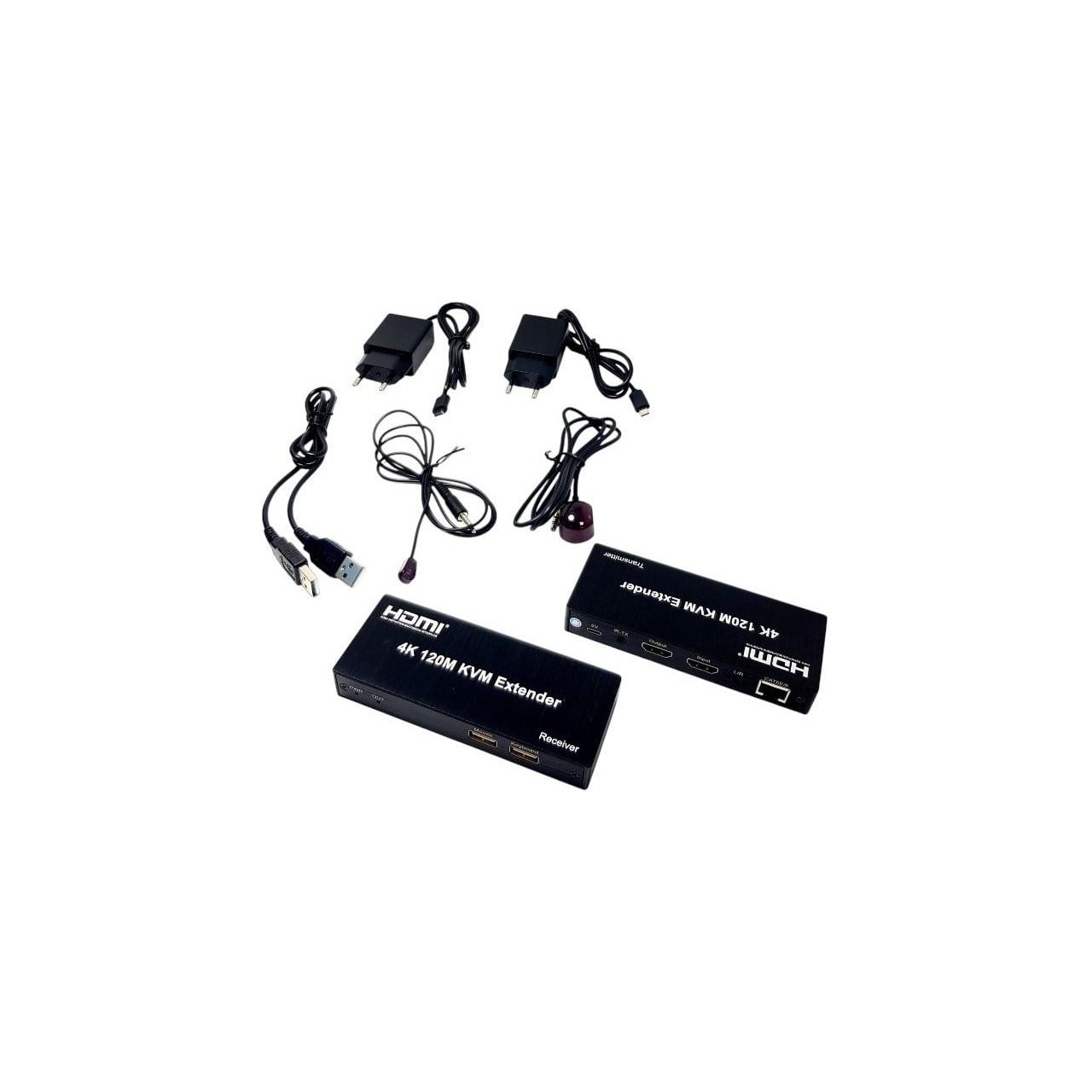 NOVACOM NVC-KVM4K120M CAT6 120MT (2Lİ) HDMI-USB-IR EXTENDER