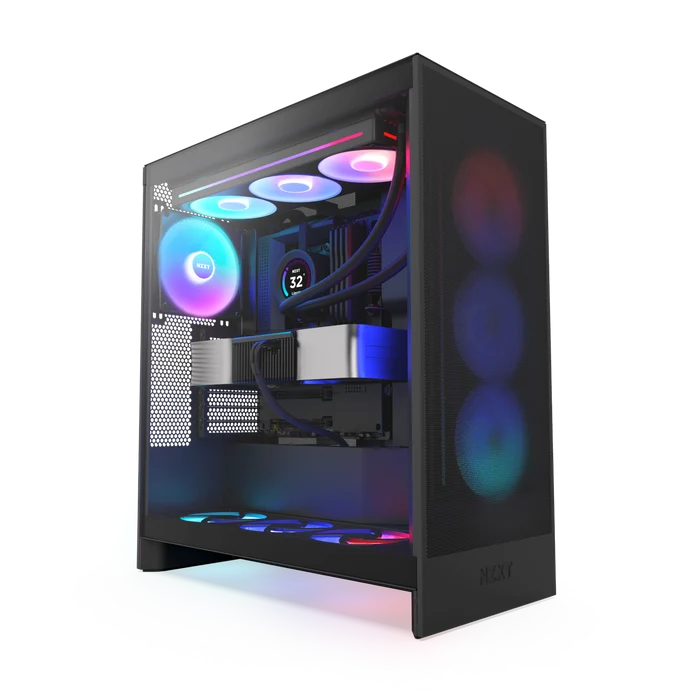 NZXT H7 FLOW 2024 CM-H72FB-R1 RGB Gaming EATX PC Kasası