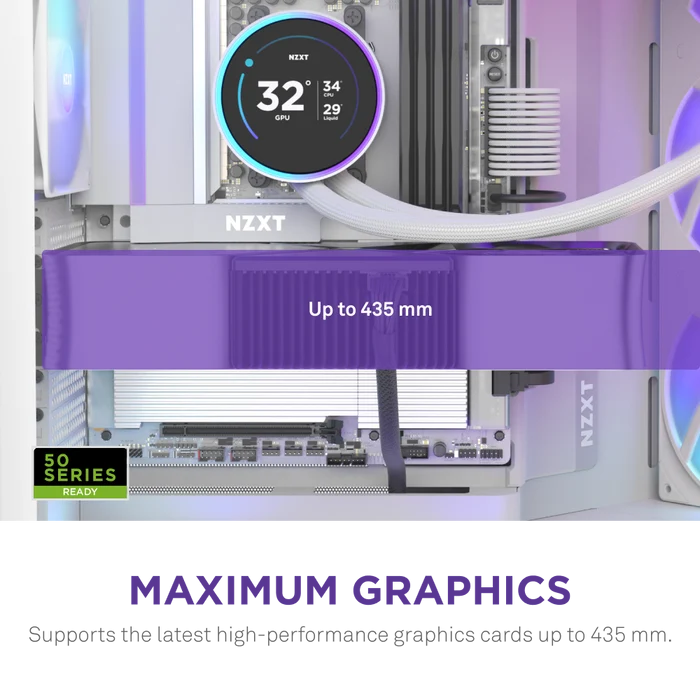 NZXT H9 FLOW RGB 2025 CM-H92FW-R1 Gaming Mid-Tower PC Kasası Beyaz