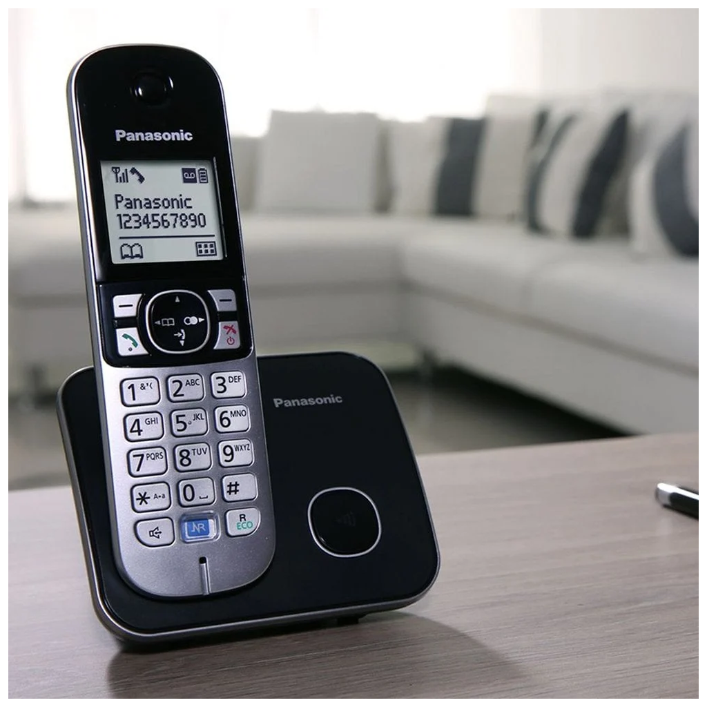 PANASONIC KX-TG6811 TELSİZ TELEFON (Gri) 18 Saat Konuşma, 170 Saat Bekleme, 120 Kişilik Rehber