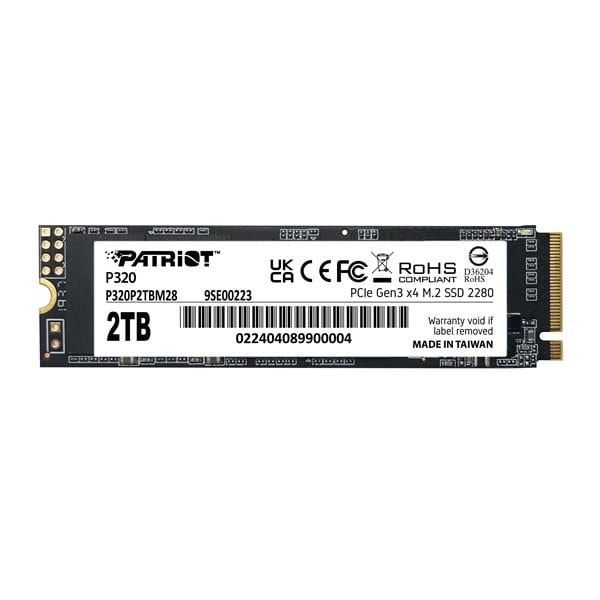 PATRIOT 2TB P320 P320P2TBM28 3000-2200MB/s M2 NVME GEN4 DİSK