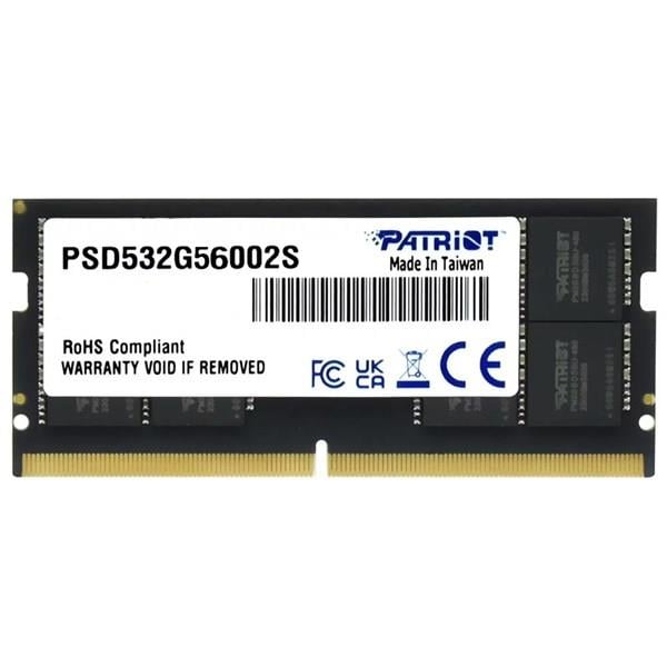 PATRIOT 32GB DDR5 5600MHZ CL46 NOTEBOOK RAM SIGNATURE LINE PSD532G56002S