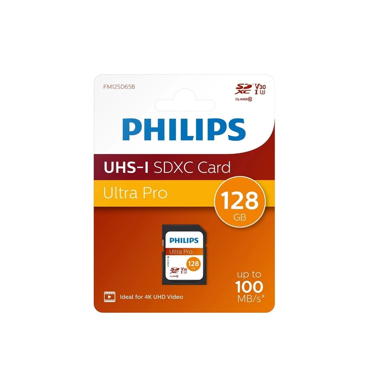 PHILIPS 128GB SDXC 100MB/S C10 FM12SD65B/00