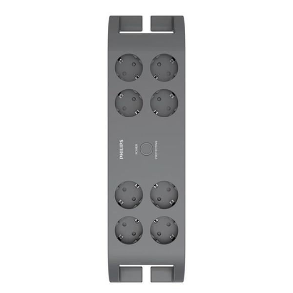 PHILIPS 8-li SPN3180A/62 900 Joules Akım Koruma Prizi GRİ