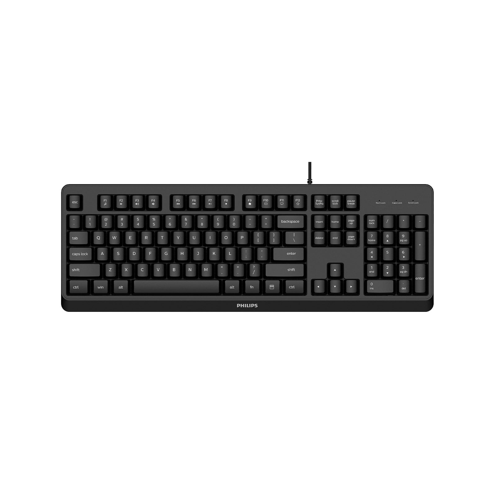 PHILIPS KABLOLU  KLAVYE SPK6207BLB SİYAH