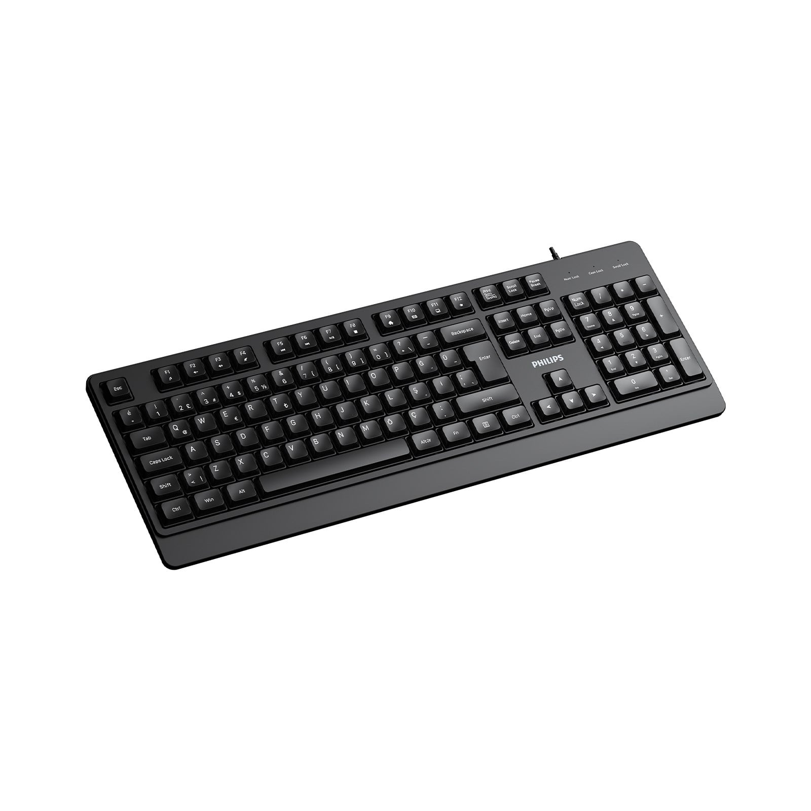 PHILIPS KABLOLU KLAVYE SPK6247B SİYAH