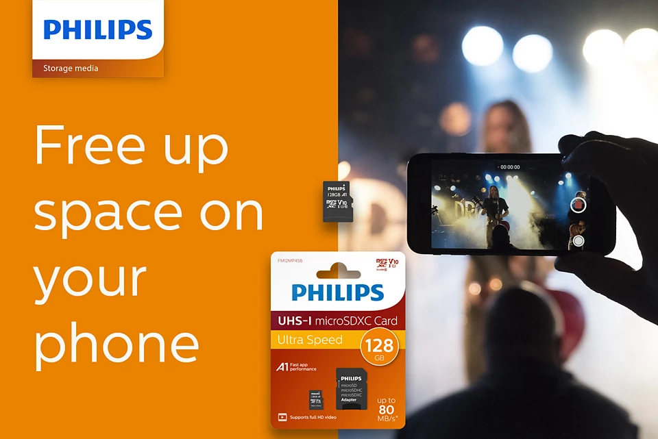 PHILIPS MicroSD 128GB FM12MP45B/00 Class10 Hafıza Kartı