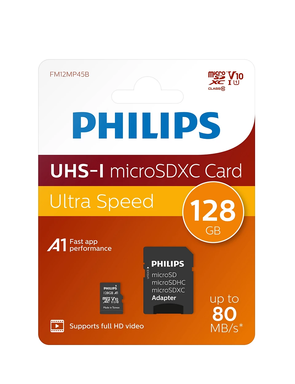 PHILIPS MicroSD 128GB FM12MP45B/00 Class10 Hafıza Kartı