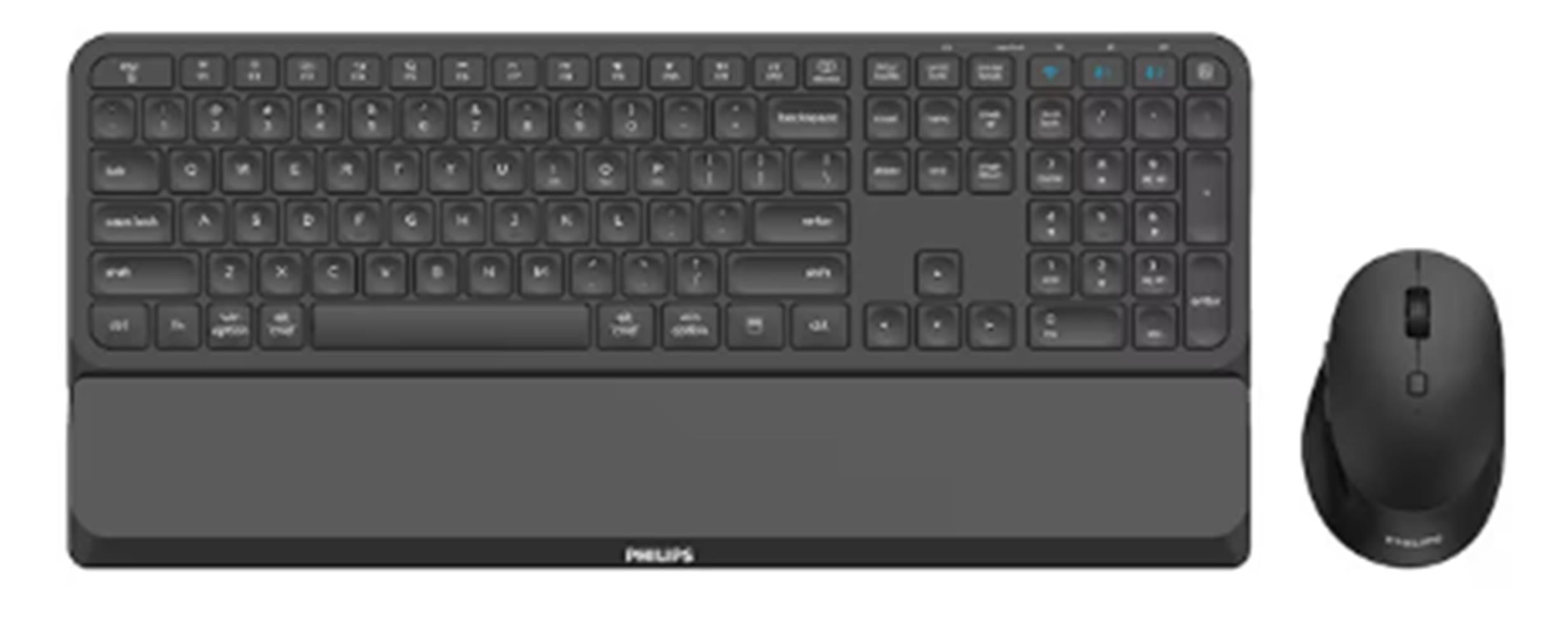 Philips SPK6248B Kablolu Türkçe Q Klavye&Mouse Set Siyah