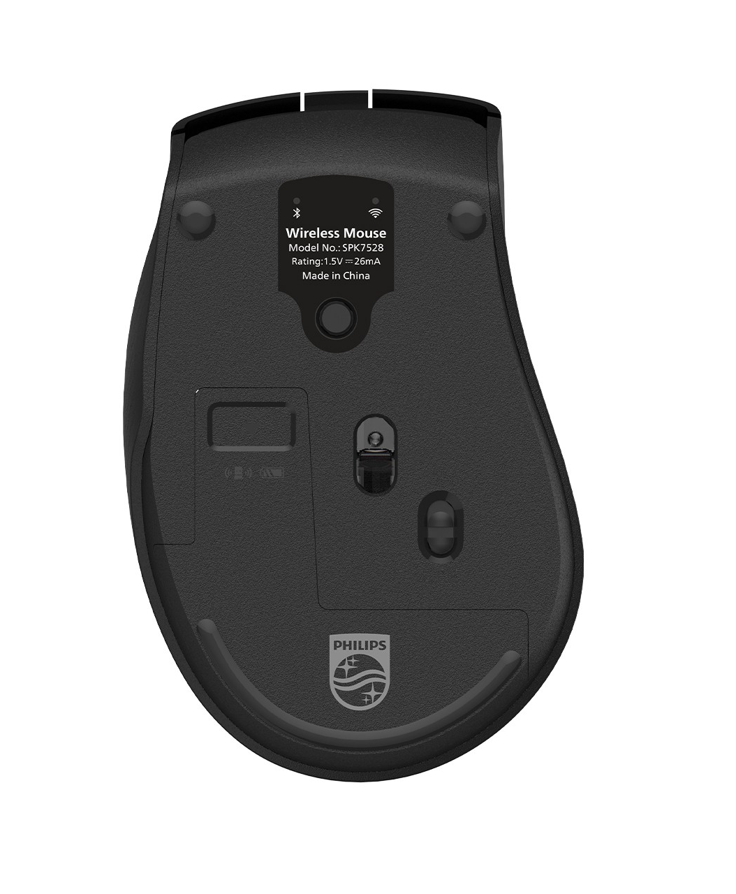 Philips SPK7528 Siyah Sessiz Optik Kablosuz MousePhilipsMouseB07074