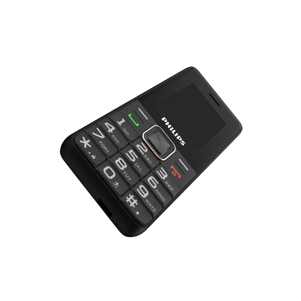 PHILIPS Xenium E6105, 128Mb, Siyah, 48Mb Ram, 1,77inc Ekran, 4G Çift Sim Desteği, FM Radyo, 1000mAh Pil, Türkiye KVK Garantili