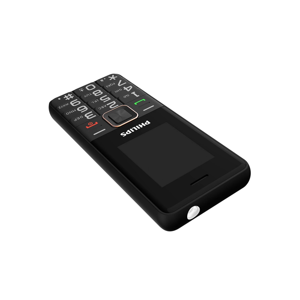 PHILIPS Xenium E6105, 128Mb, Siyah, 48Mb Ram, 1,77inc Ekran, 4G Çift Sim Desteği, FM Radyo, 1000mAh Pil, Türkiye KVK Garantili