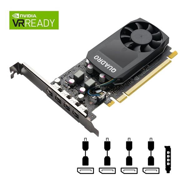 PNY P1000 4GB QUADRO VCQP1000V2-PB GDDR5 128bit 4X mDP PCIe 16X v3.0