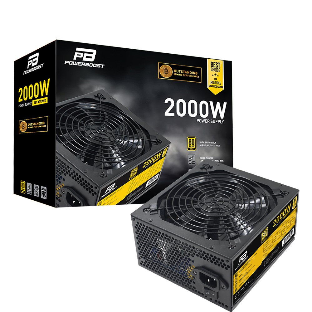 POWERBOOST 2000W 80+ GOLD BST-ATX2000 Mining Power Supply