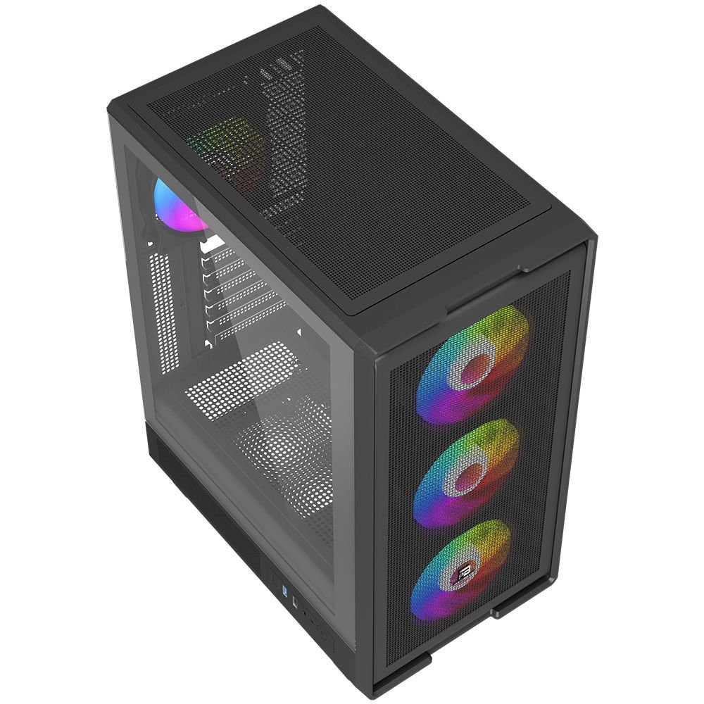 POWERBOOST 600W 80+ A601B 4-Rainbow Fanlı Gaming Mid-Tower PC Kasası