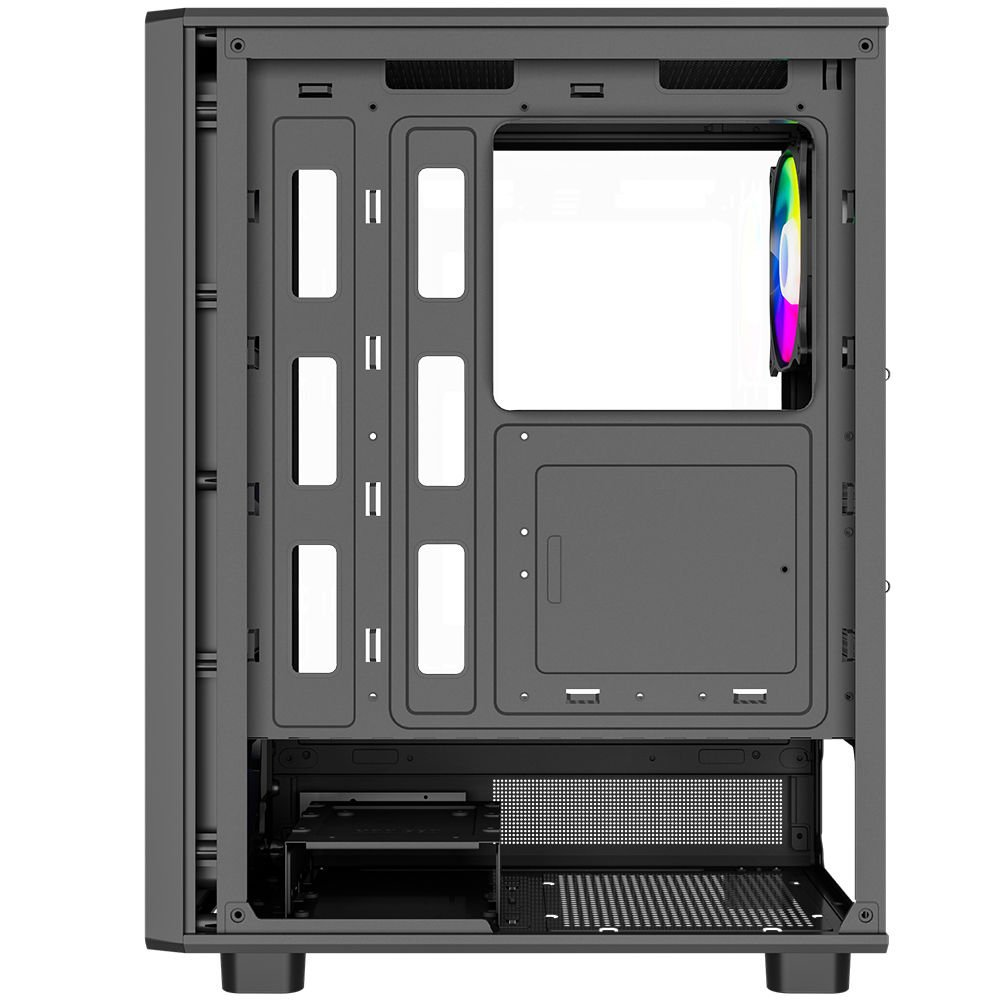 POWERBOOST 600W 80+ A601B 4-Rainbow Fanlı Gaming Mid-Tower PC Kasası