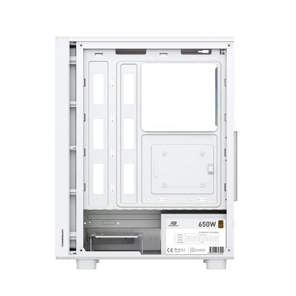 POWERBOOST 650W 80+ BRONZE GAMING MID-TOWER PC KASASI BEYAZ